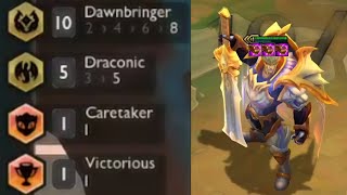 I got 10 Dawnbringer 3 Star Garen⭐⭐⭐ft 5 Draconic   TFT SET 55 [upl. by Aneis]