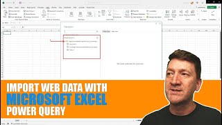 Using Excels Power Query to Import Data from the Web [upl. by Anyak]