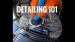 INTERIOR DETAILING 101  Everything I know step by step ASMR [upl. by Leonelle391]