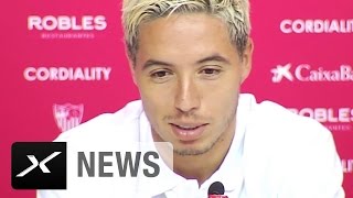 Samir Nasri quotPep Guardiola wollte mich behaltenquot  FC Sevilla [upl. by Smalley758]