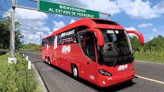 Mod Gratis  ATSETS2 151  Autobús ADO Mascarello Roma R8  Skins Mexicanas  Alvarado  Tuxtepec [upl. by Itsrik240]