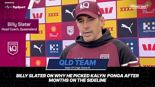 Billy Slater  Why I Picked Kalyn Ponga For State Of Origin lll [upl. by Tengdin816]