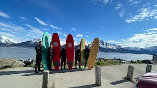 Alaska Surfing the Turnagain Arm Bore Tide  May 2024 [upl. by Alene]