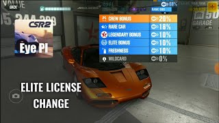 CSR2  Change Elite license on cars  CSR Racing 2  50 subs and bonus Mod Service [upl. by Retsub]