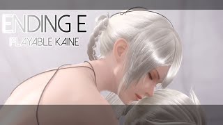 Nier Replicant Kaine gameplay  Ending E final boss No damage [upl. by Norrabal13]