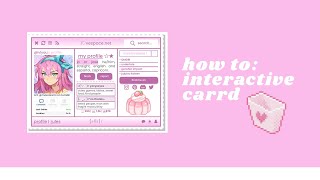 social site interactive carrd tutorial [upl. by Rachael]