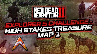 RDR2 Explorer 5 Challenge  High Stakes Treasure Map 1 [upl. by Dombrowski]