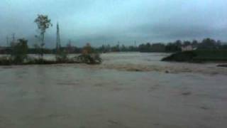 Alluvione VicenzaCresoleCaldogno punto di straripamento Timonchio [upl. by Jeromy288]