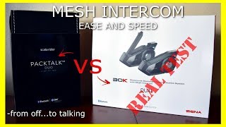 SENA 30K vs Cardo PACKTALKReal Mesh vs Attempt at Mesh BoldSlim [upl. by Aivatco]