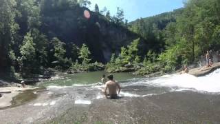 Tallulah Gorge State Park  Sliding Rock [upl. by Luna]