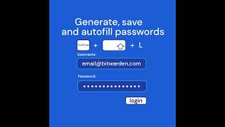 Generating and autofilling passwords in Bitwarden shorts [upl. by Cychosz]