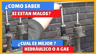 ✅️ AMORTIGUADOR como saber si están malos  hidráulico vs gas [upl. by Secnirp908]