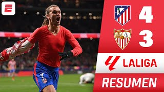 REMONTADA ÉPICA del ATLÉTICO DE MADRID 43 vs SEVILLA con DOBLETE de GRIEZMANN  RESUMEN  La Liga [upl. by Mavra]