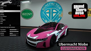 Ubermacht Niobe  Customization and Review  GTA Online Bottom Dollar Bounties  Review in 4K [upl. by Ettenawtna964]