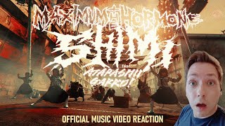 HOLY SHT  MAXIMUM THE HORMONE  SHIMI feat ATARASHII GAKKO  Official Music Video Reaction [upl. by Ekul]