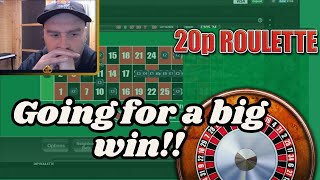 Big 20p Roulette Session ad casino roulette gambling fobt bigwin slots [upl. by Gwendolen]