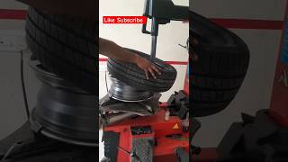 Tyre change with tyre changer machine shorts viralreels bicycletyre reels trending viral [upl. by Dorie472]