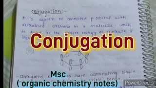 notes on conjugation MSc sem1 organic chemistry notes delocalised chemical bonding [upl. by Fielding]