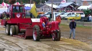 1950 Farmall Super C  Antique Tractor Pull Deerfield Fair NH 2012 Video  6 [upl. by Eelame]