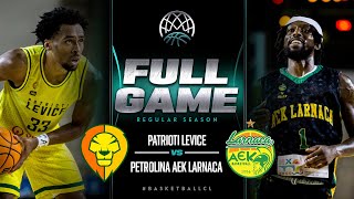 Patrioti Levice v Petrolina AEK Larnaca  Full Basketball Game  Basketball Champions League 202324 [upl. by Jacqui]