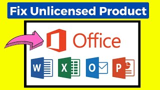 Fix unlicensed product and activation errors in office  How to fix Product Activation Failed [upl. by Ekusuy]