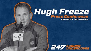 Auburn HC Hugh Freeze  Kentucky win [upl. by Rotow]