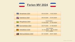 Ferien MV 2024 [upl. by Frederik]