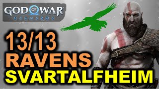 Svartalfheim All Odins Ravens Locations  God of War Ragnarok [upl. by Thurber366]