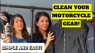 Clean your Motorcycle Riding Gear  QUICK AND EASY OPTION [upl. by Derfliw414]