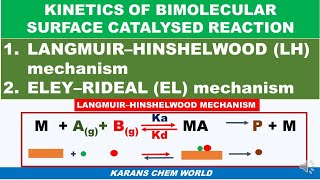 Tamil KINETICS BIMOLECULAR SURFACE CATALYSE REACTION Langmuir adsorption HINSHELWOOD ELEY RIDEAL [upl. by Schreibe]