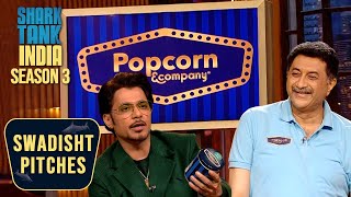 Shark Tank में आए Popcorn Man Of India  Shark Tank India S3  Swadisht Pitches [upl. by Roht]