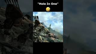 quotHole In Onequot 🤣 skyrim skyrimanniversary elderscrolls shorts [upl. by Adivad]