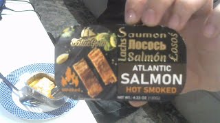 Baltic gold Atlantic hot smoked salmon REVIEW [upl. by Adiarf]