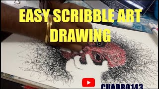 How To Draw a Scribble Art 2024  Abstract Drawing  Scribble Art Tutorial [upl. by Nylsej]