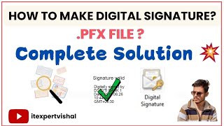 Digital Signature in PFX file In just 2 mins By Vishal Parihar [upl. by Sirej]