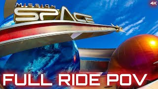 Mission Space EPCOT Full Ride POV  Mission Green  Disney World Rides Videos 2023 [upl. by Dlanar457]