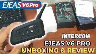 Review intercom EJEAS V6 Pro  Unboxing [upl. by Irtimid726]