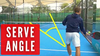 The BEST ANGLE for your padel serve [upl. by Benn]