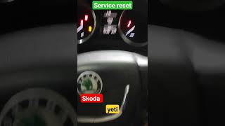 Skoda Yeti Service Reset How To Service Spanner Light Skoda skoda servicereset car viral [upl. by Dynah724]