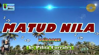 MATUD NILA karaoke Pilita Corrales version [upl. by Andert]