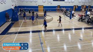 2024 High School Girls Varsity Volleyball  Edgemont HS vs Irvington HS [upl. by Leticia]