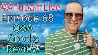 Anupam Tripathi Finance live anupamlive EPISODE 68 QampA STOCKS REVIEW anupamtripathifinance [upl. by Irianat529]