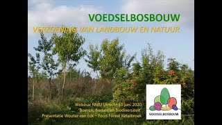 Webinar Voedselbossen  Agroforestry 2  Wouter van Eck Stichting Voedselbosbouw [upl. by Asiul]