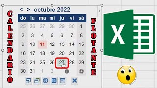 Calendario Flotante en Excel [upl. by Tigram]