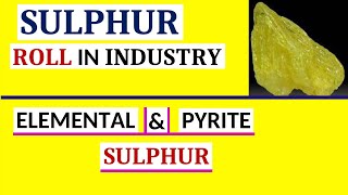 Sulphur Production Process  Elemental Sulphur  Pyrite Sulphur [upl. by Noakes]