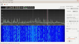 HF2V 15m CW with Funcube Dongle  HF kit [upl. by Kania764]