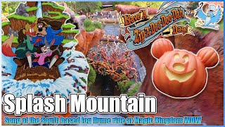 🌊Splash Mountain🐰onride🦊POV🐻Walt Disney Worlds Magic Kingdom WDW✨Halloween Party🎃 [upl. by Euqirrne482]