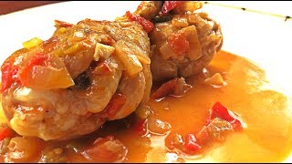 muslos de pollo en salsa receta de la abuela facil y rapido [upl. by Paz]