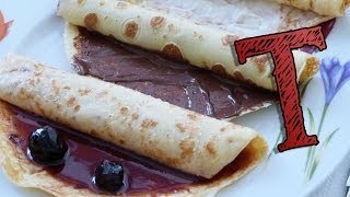 Basic Crepe Recipe  How to make Crêpes  Crepe Recipes [upl. by Oralee]