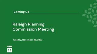 Raleigh Planning Commission  November 28 2023 [upl. by Anilat104]